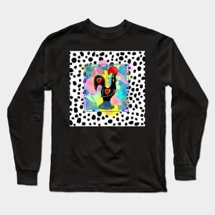 Galo de Barcelos, Portuguese folk art Long Sleeve T-Shirt